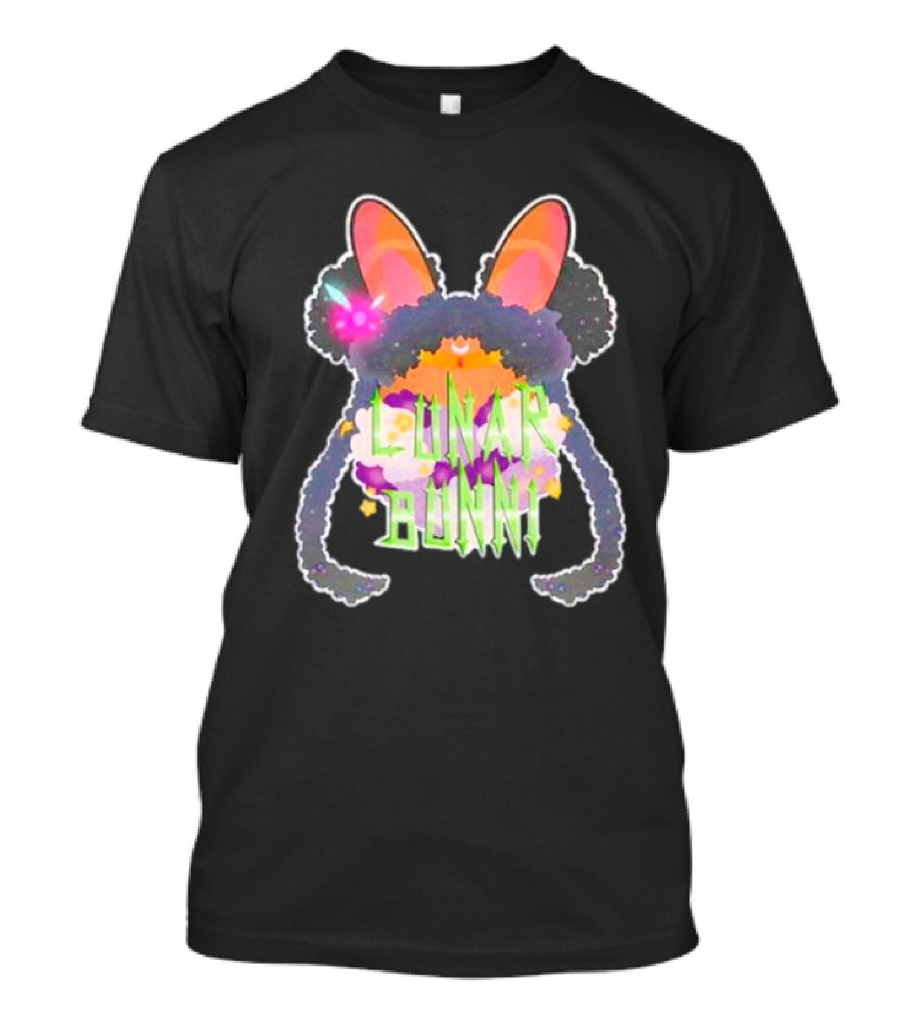 Gang Lunar Bunnii Psychedelic Neon Ears And Fur T-Shirt