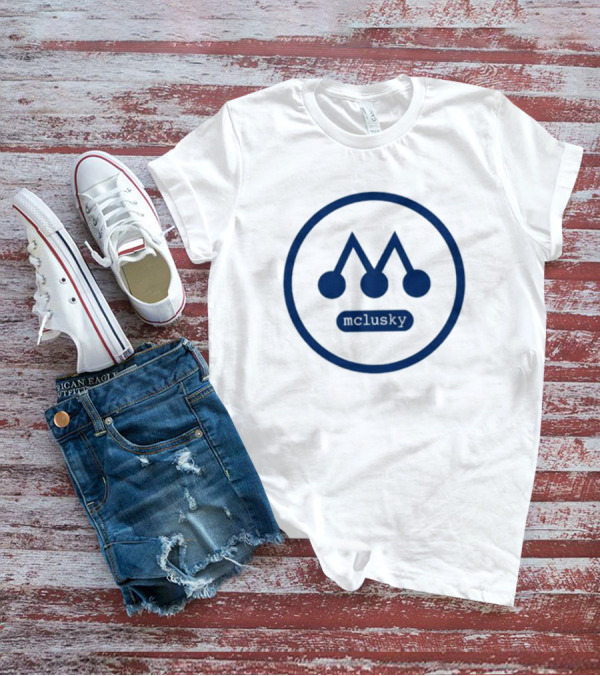 Mclusky Blue Crown Symbol With Dots T-Shirt