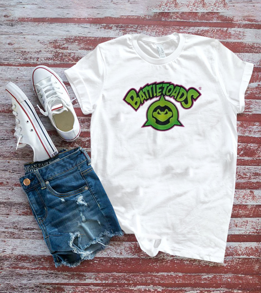 Battletoads Green Logo Frog Emblem T-Shirt