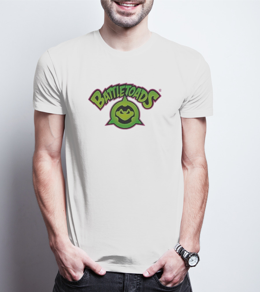 Battletoads Green Logo Frog Emblem T-Shirt