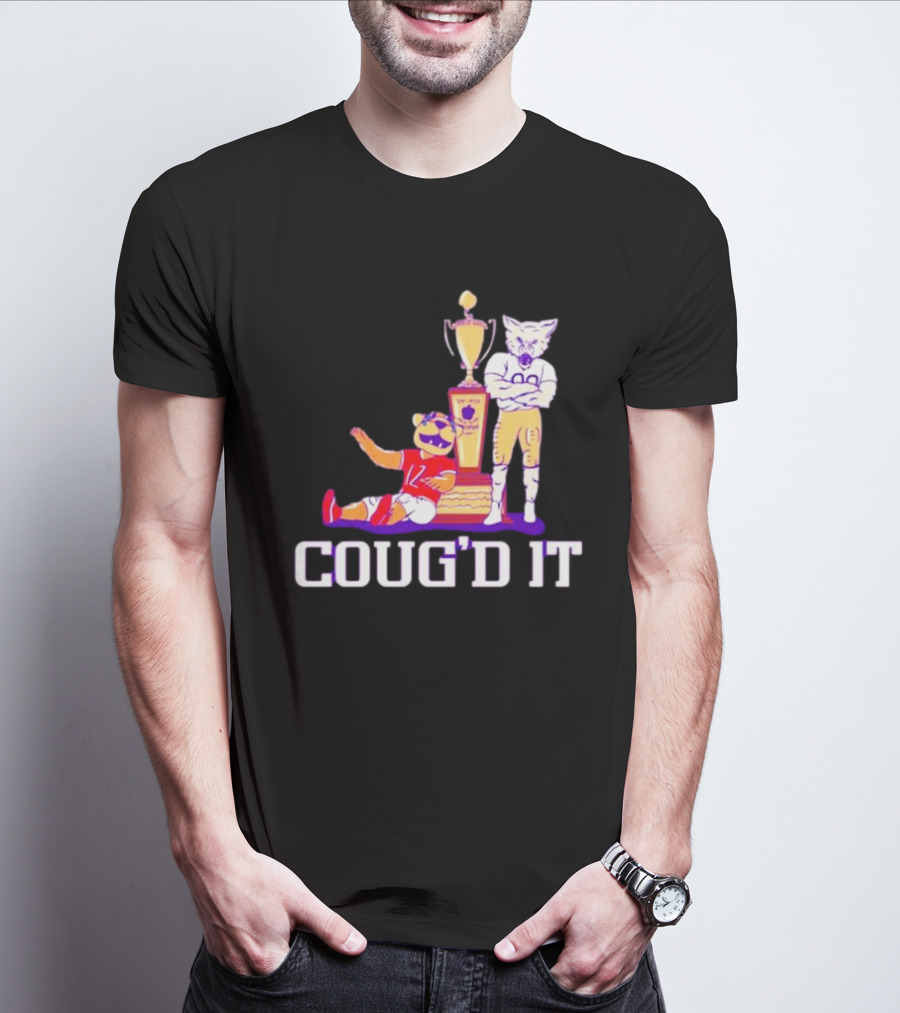 Washington Huskies Vs. Washington State Cougars Coug’d It Rivalry Trophy Victory T-Shirt
