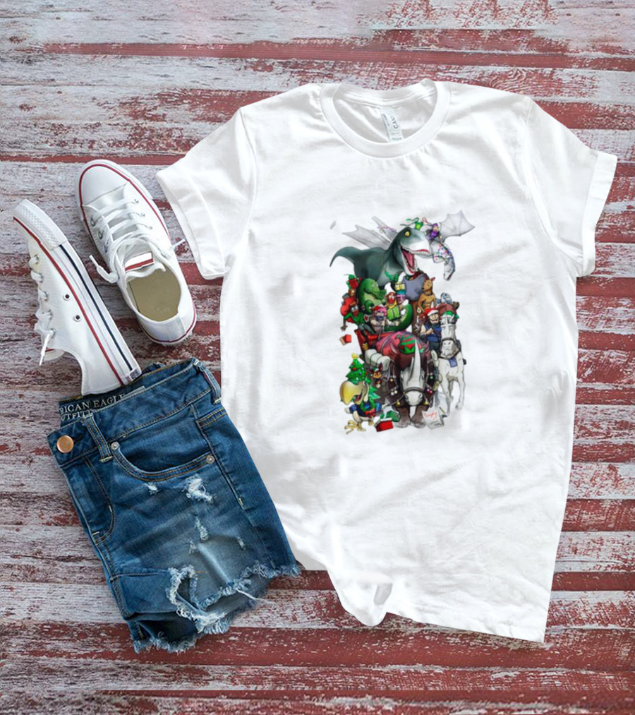 A Very Neebs Christmas Adventurous Dragon Holiday T-Shirt