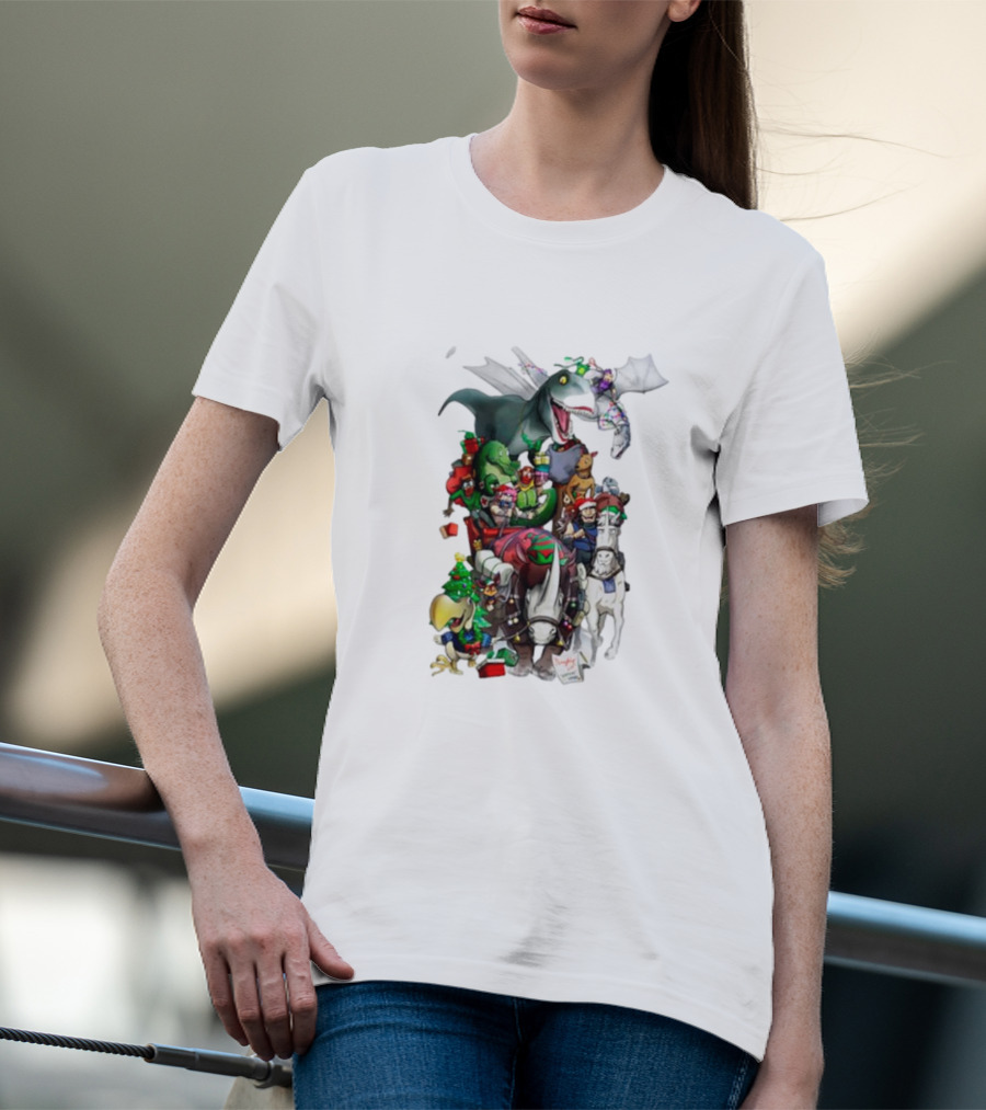 A Very Neebs Christmas Adventurous Dragon Holiday T-Shirt