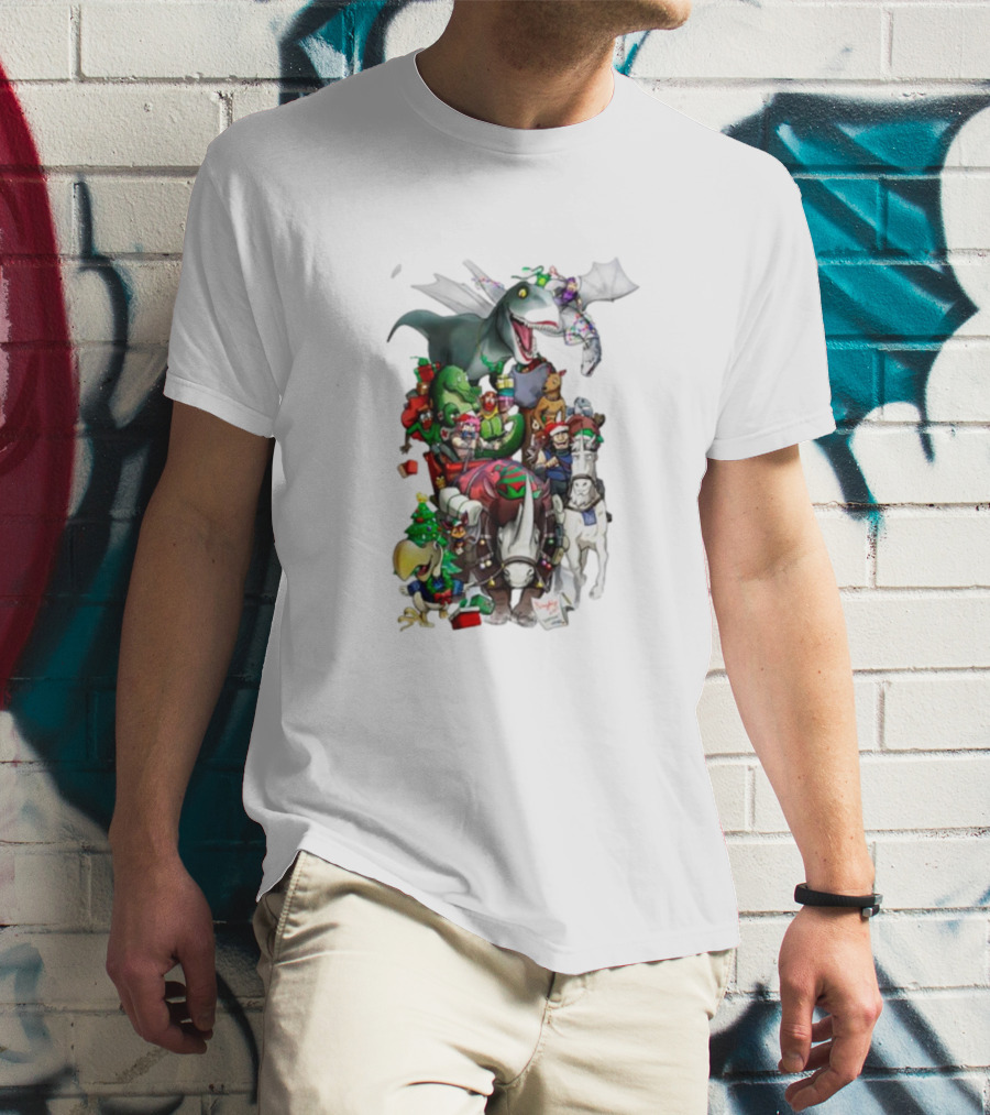 A Very Neebs Christmas Adventurous Dragon Holiday T-Shirt