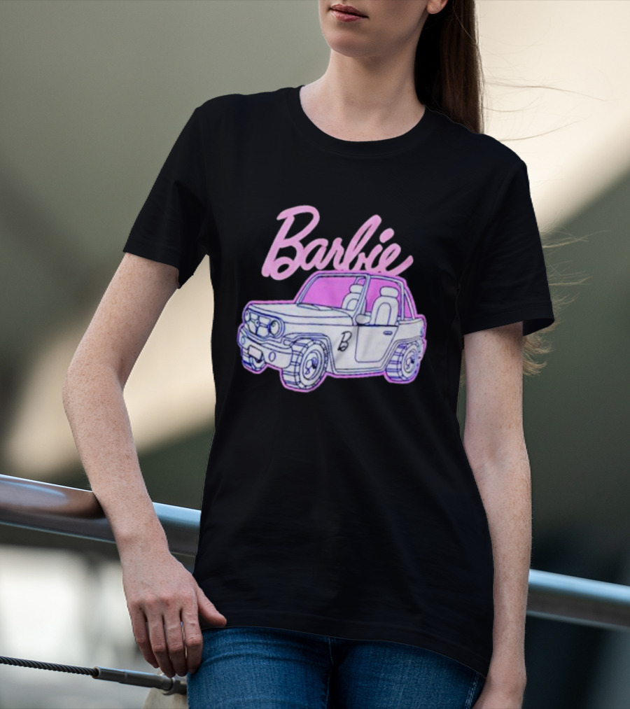 Barbie Beach Cruiser Car With Pink And White T-Shirt