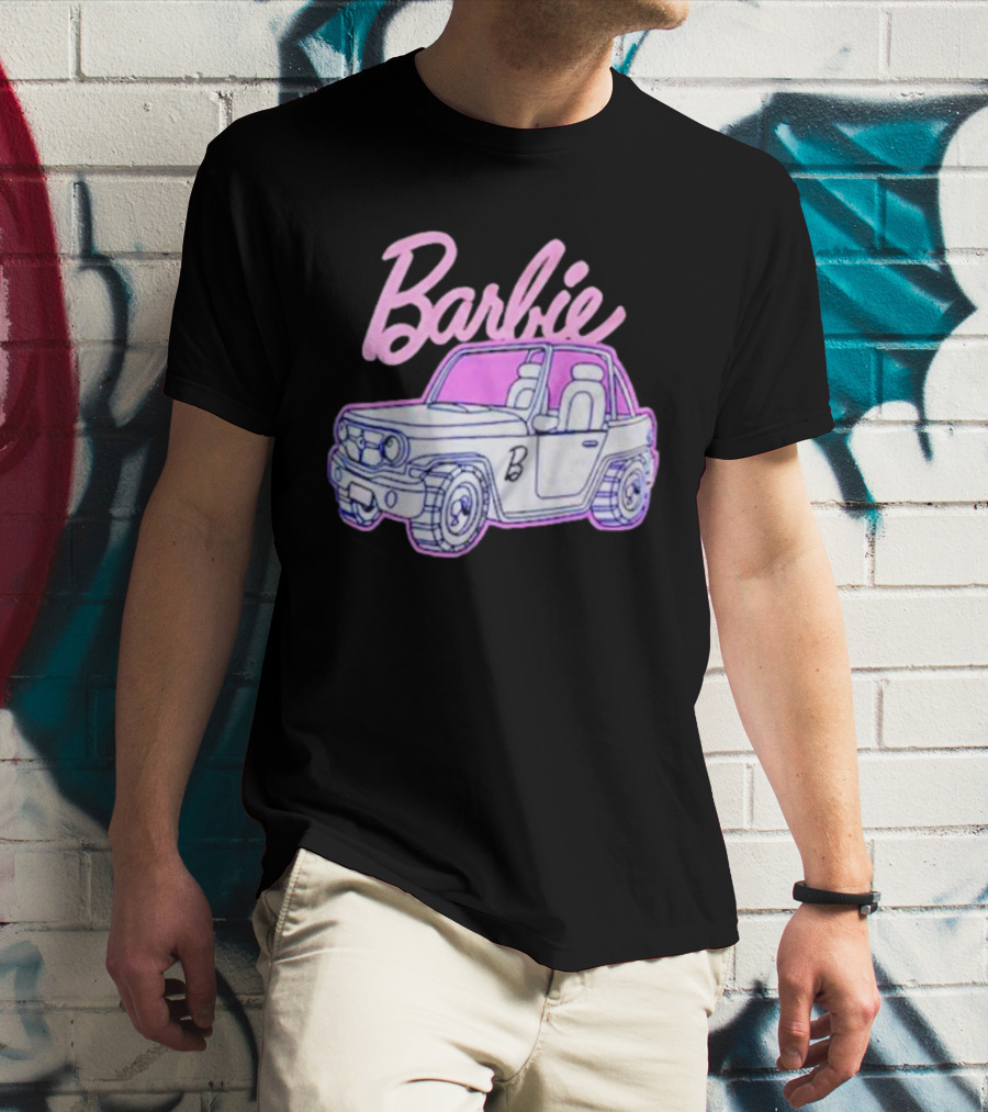 Barbie Beach Cruiser Car With Pink And White T-Shirt