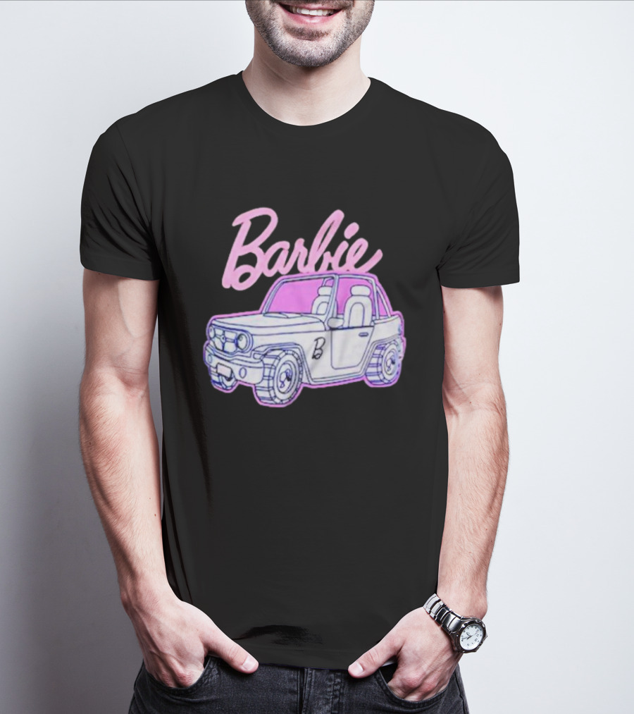 Barbie Beach Cruiser Car With Pink And White T-Shirt