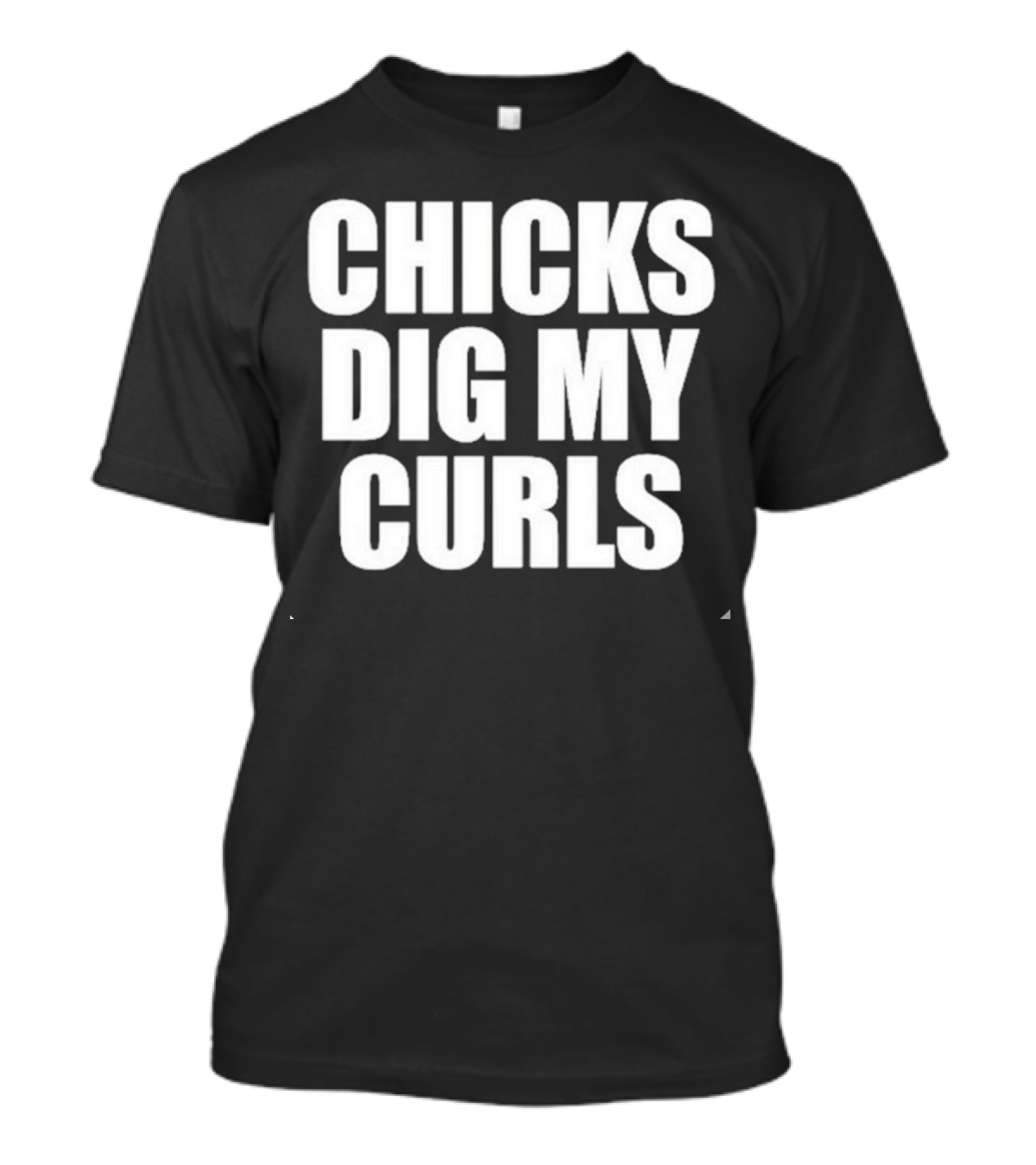 Chicks Dig My Curls Inspirational T-Shirt