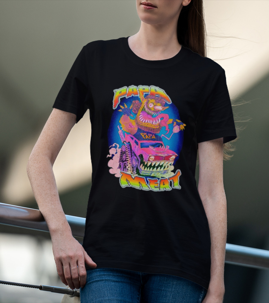 Papa Meat Wild Drive Monster Car Fantasy T-Shirt