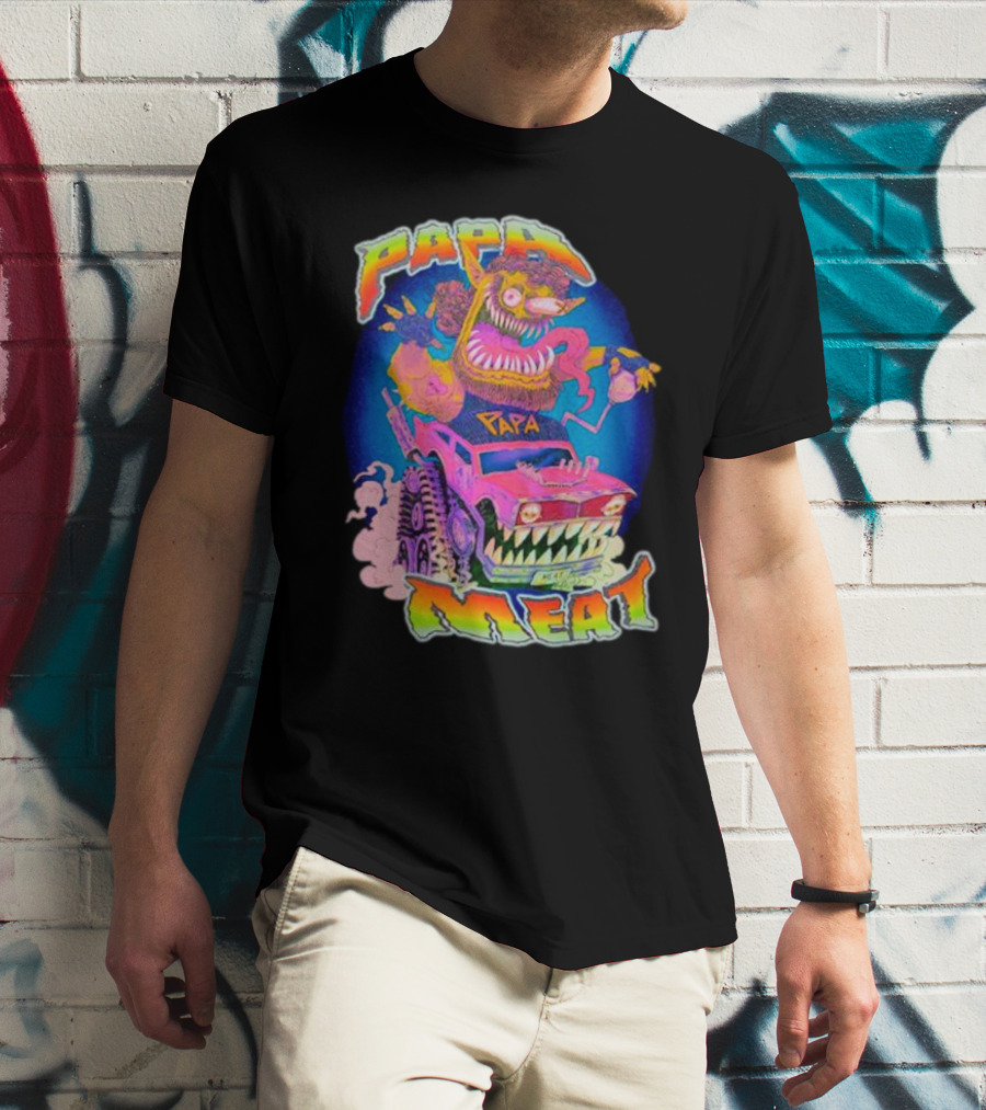 Papa Meat Wild Drive Monster Car Fantasy T-Shirt