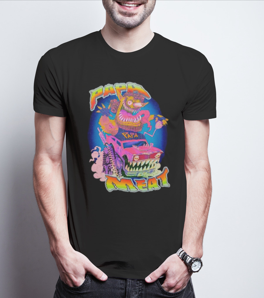 Papa Meat Wild Drive Monster Car Fantasy T-Shirt