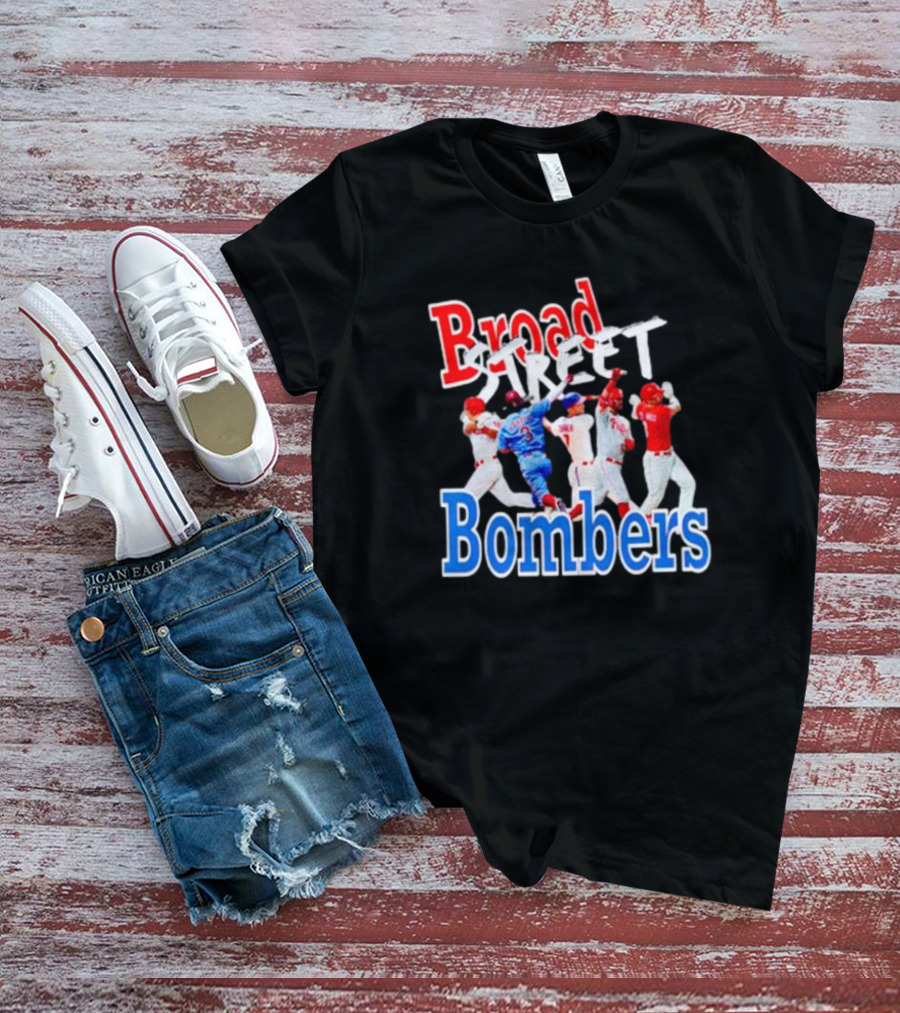 Philadelphia Phillies Broad Street Bombers Baseball Players T-Shirt