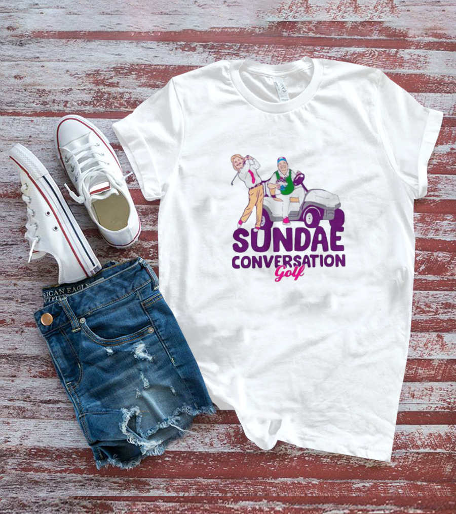 Sundae Conversation Golf Cart Humor T-Shirt