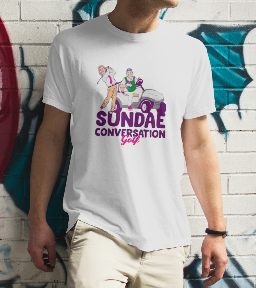 Sundae Conversation Golf Cart Humor T-Shirt