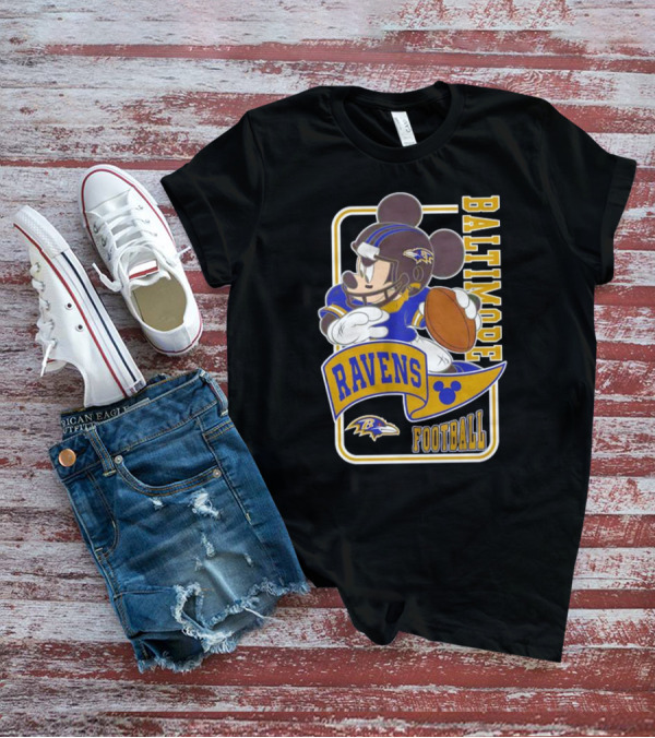 Baltimore Ravens Football Mickey Disney T-Shirt