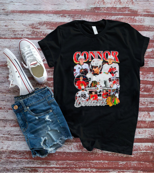 Connor Bedard Chicago Blackhawks NHL Player Collage T-Shirt