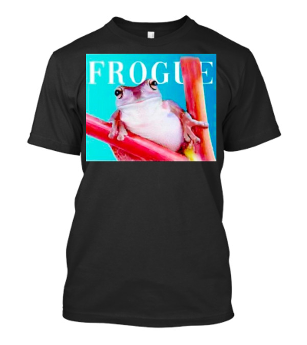 Frogue Magazine Frog Meme With Frog On Branch T-Shirt