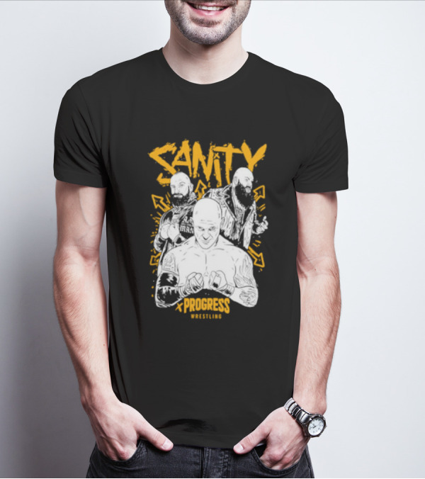 Sanity X Progress Wrestling Trio Fighters T-Shirt