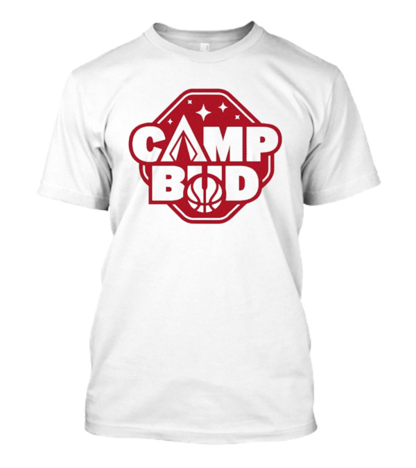 CAMP BUD Basketball Stars And Tent T-Shirt