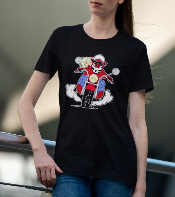 Arkansas Razorbacks Pig Riding Motorcycle With Passenger T-Shirt