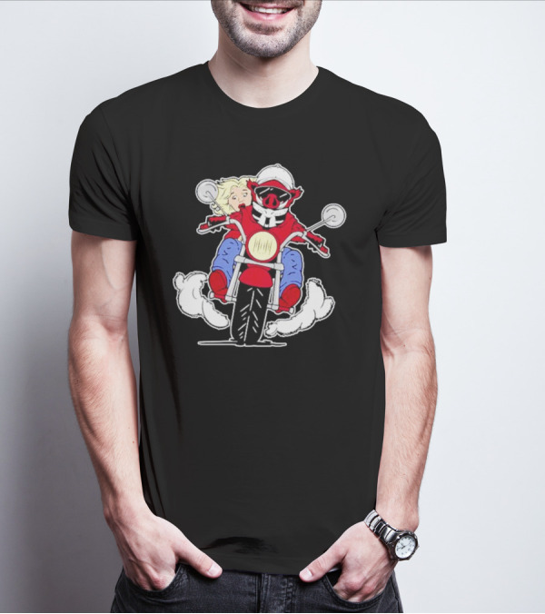 Arkansas Razorbacks Pig Riding Motorcycle With Passenger T-Shirt