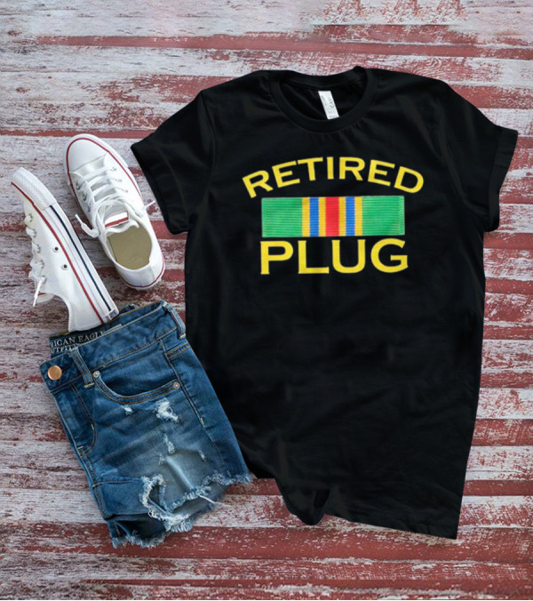Retired Plug Military Service T-Shirt