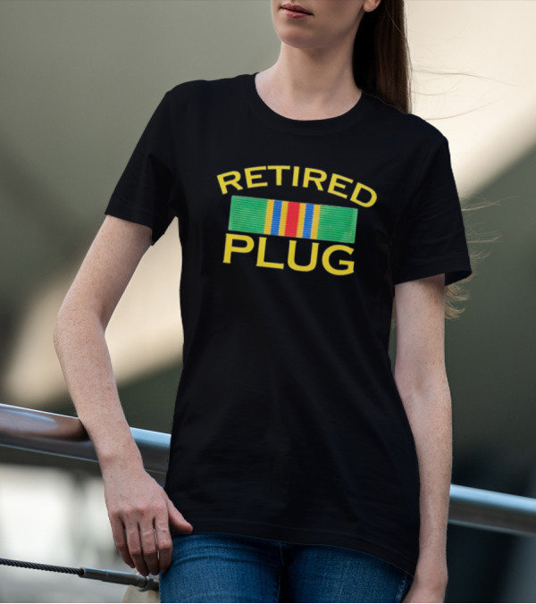 Retired Plug Military Service T-Shirt