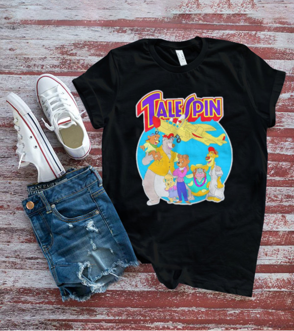 Talespin Disney Baloo Kit Rebecca Louie Airplane Adventure T-Shirt