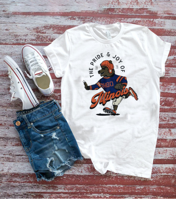 THE PRIDE And JOY OF ILLINOIS BEAR IN CHGO SWEATER WITH FOOTBALL 1919 T-Shirt