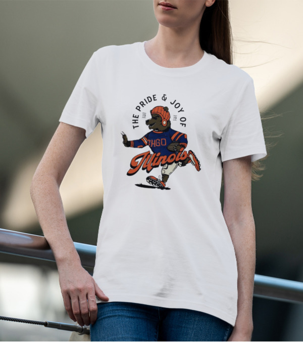 THE PRIDE And JOY OF ILLINOIS BEAR IN CHGO SWEATER WITH FOOTBALL 1919 T-Shirt