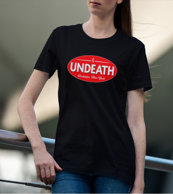 UNDEATH Rochester New York Red Oval Emblem T-Shirt