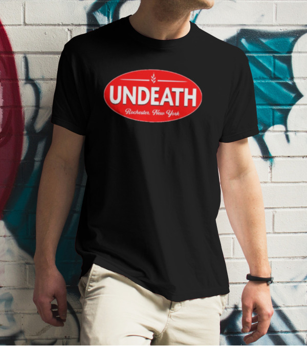 UNDEATH Rochester New York Red Oval Emblem T-Shirt