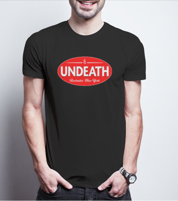 UNDEATH Rochester New York Red Oval Emblem T-Shirt