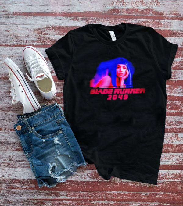 Blade Runner 2049 Neon Portrait Style With Futuristic Aesthetic T-Shirt