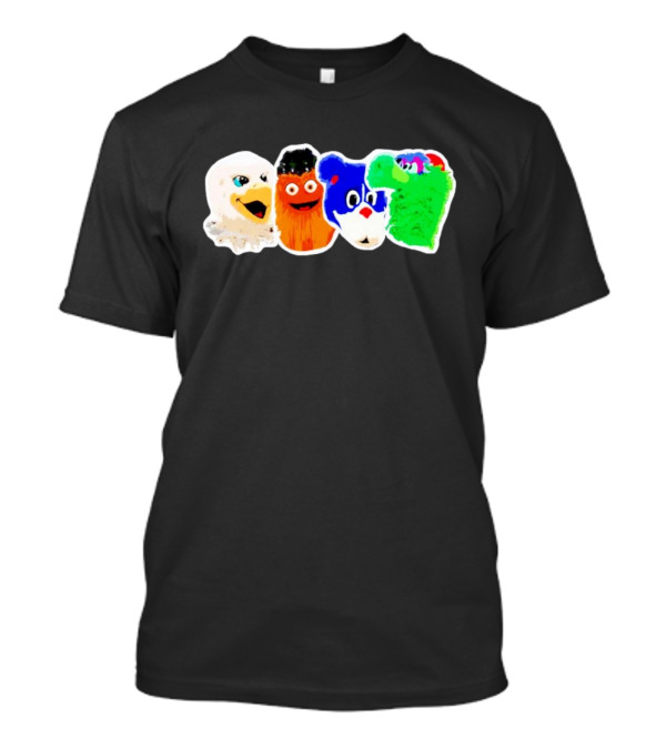 Philadelphia Eagles Flyers Phillies Phanatic Mascots T-Shirt