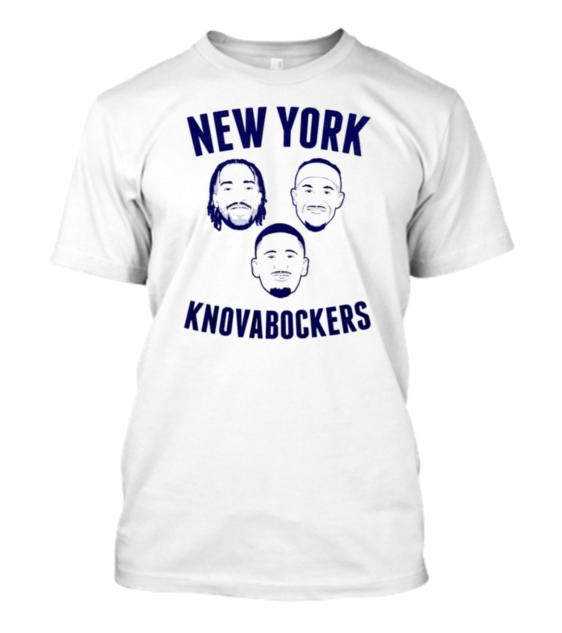 New York Knovabockers With Trio Faces T-Shirt
