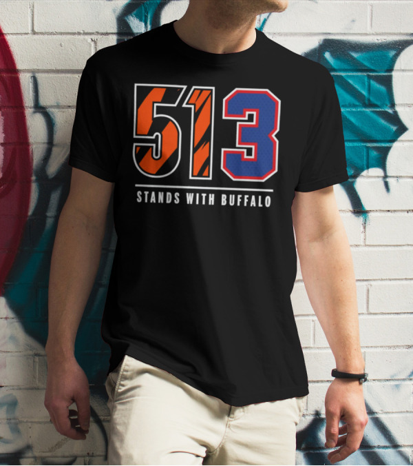 Bengals 513 Stands With Buffalo Football Solidarity T-Shirt