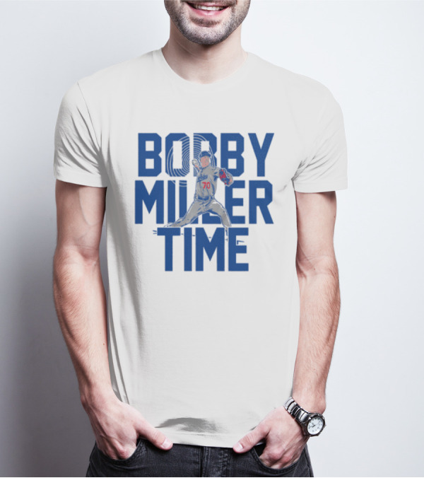 Bobby Miller Time Baseball Player Number 70 Dodgers Pitcher T-Shirt