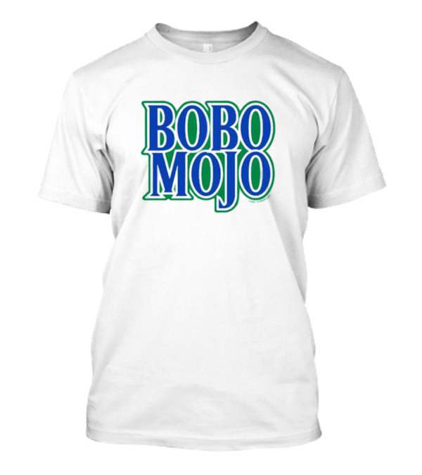 BOBO MOJO Bold Blue And Green Block Letters T-Shirt