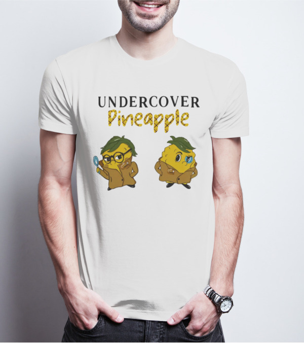 Crime Weekly Podcast Merch Undercover Pineapple Detective Characters Duo T-Shirt