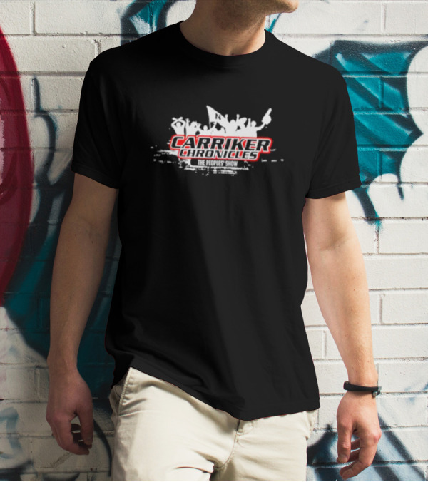 Carriker Chronicles The People's Show Crowd Silhouette With Red Highlights T-Shirt