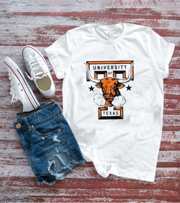 University Of Texas Longhorn Monogram Smoky Bull T-Shirt