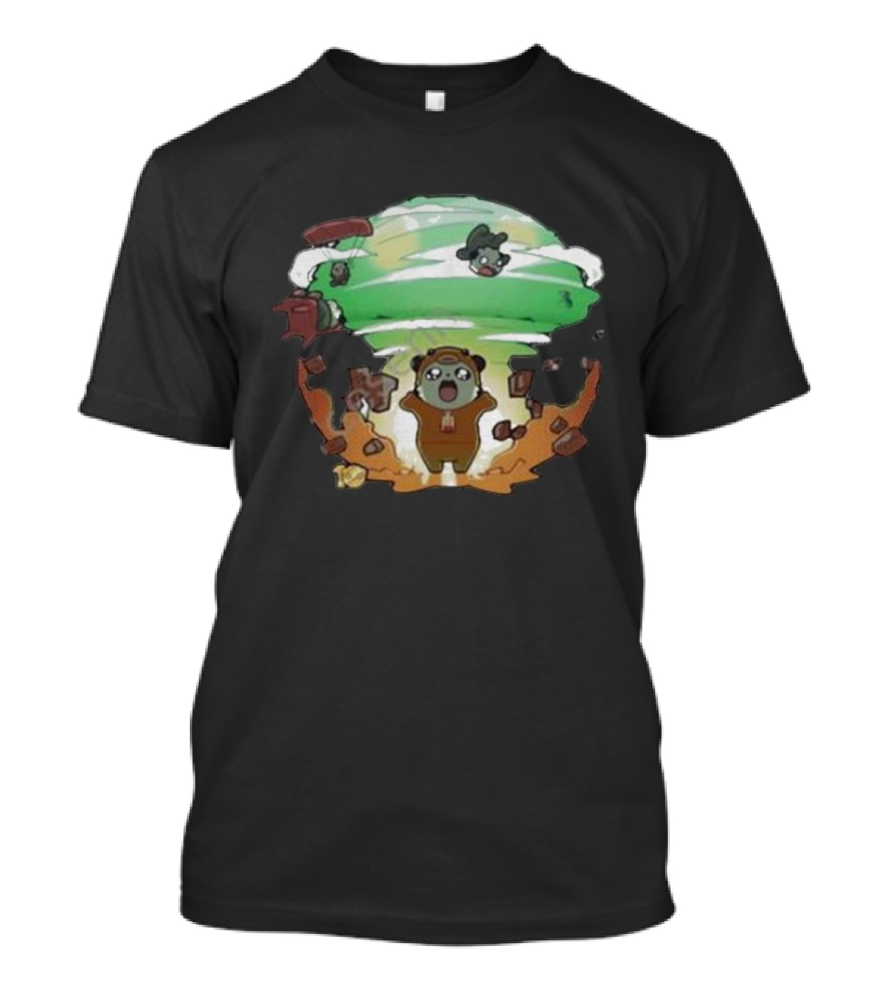 Bahroo 10th Anniversary Explosion With Cartoon Characters T-Shirt