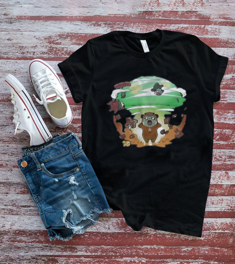 Bahroo 10th Anniversary Explosion With Cartoon Characters T-Shirt