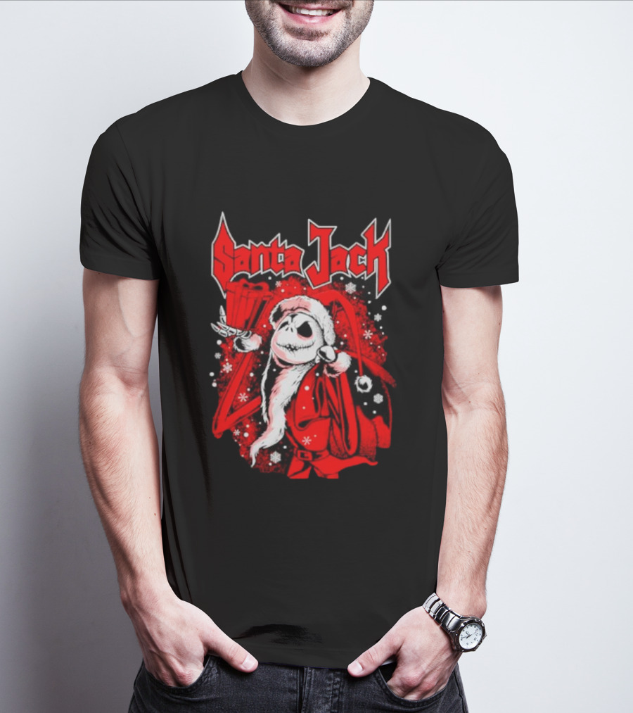 Santa Jack The Nightmare Before Christmas Jack Skellington T-Shirt