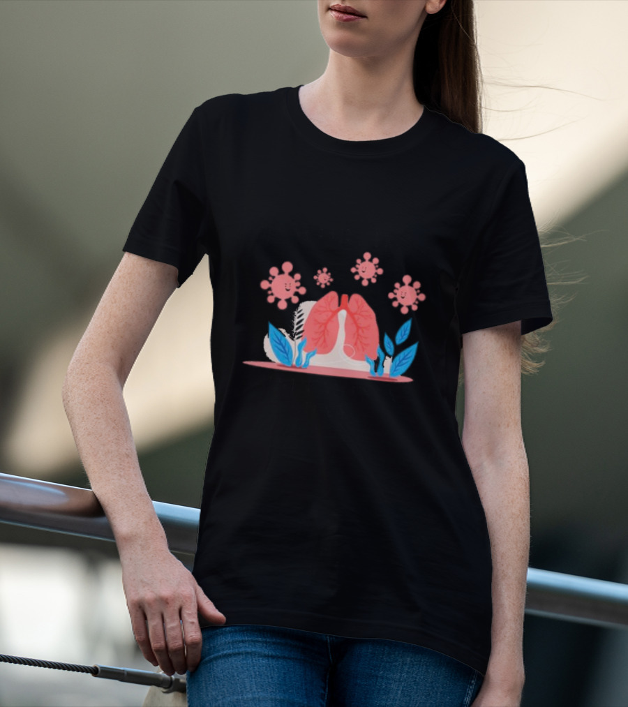 World Pneumonia Day Lungs And Germs Awareness T-Shirt