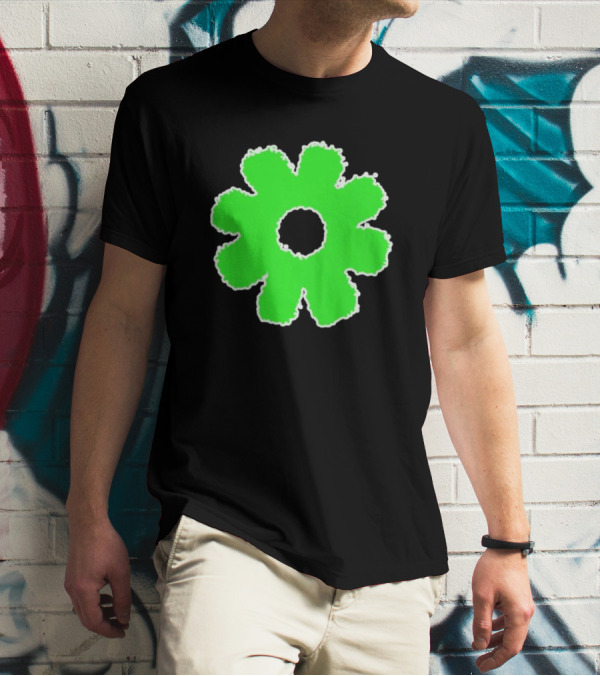 Scowl Neon Green Flower T-Shirt