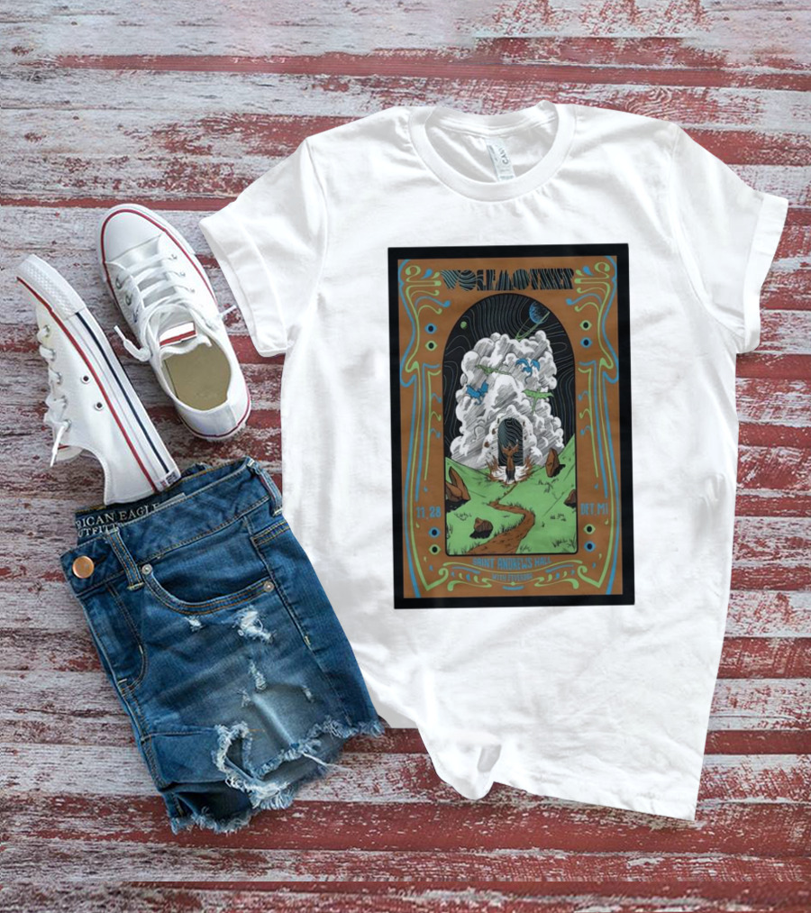 Wolfmother Saint Andrews Hall Detroit November 28 Concert Poster Art With Psychedelic Cloud And Path T-Shirt