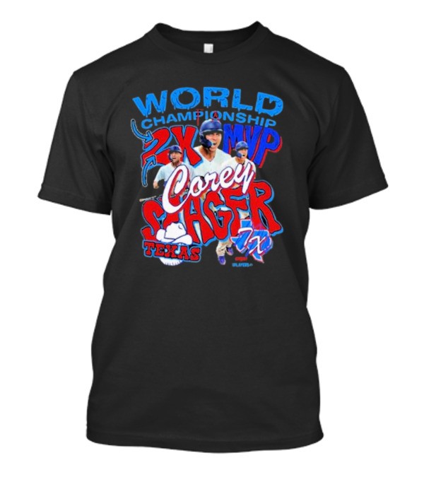World Championship 2X MVP Corey Seager Texas Rangers T-Shirt