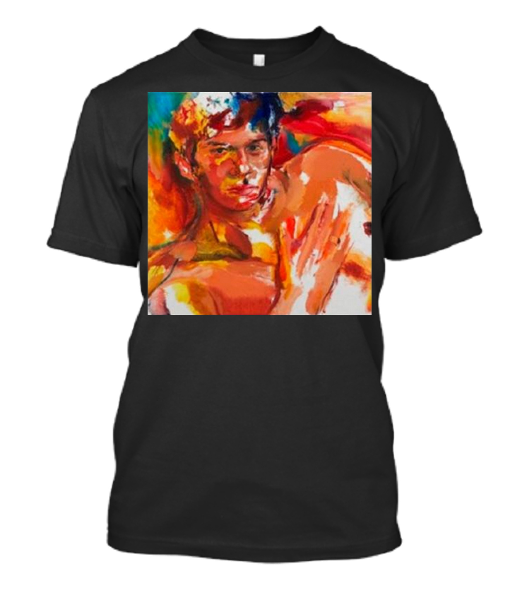 Live For Me Vinyl Abstract Colorful T-Shirt